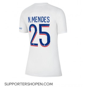 Paris Saint-Germain Nuno Mendes #25 Tredje Matchtröja Dam 2022-23 Kortärmad